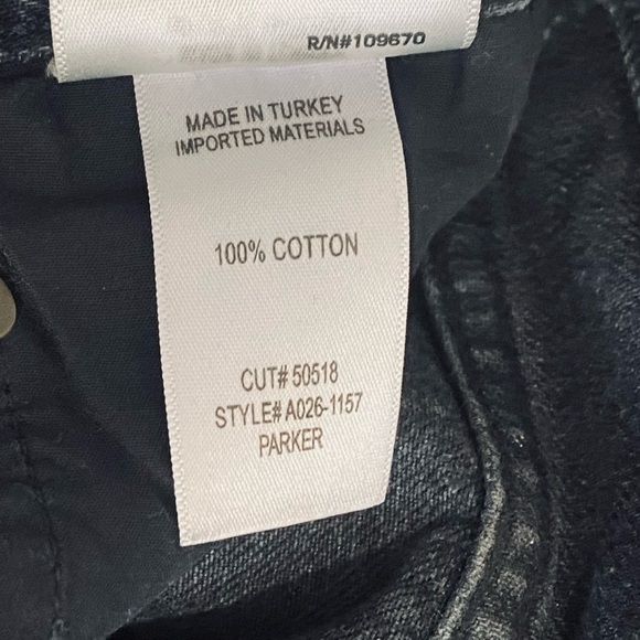 Agolde Parker Shorts Vintage Black Crash Jean Denim - Picture 8 of 16